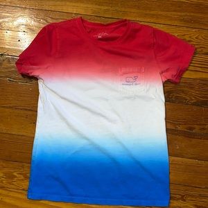 Vineyard vines Red white and Blue shirt.